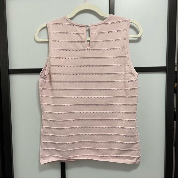 [M] White House Black Market Sleeveless Ballet Mauve Pink BodyCon Tank Top - Picture 7 of 16